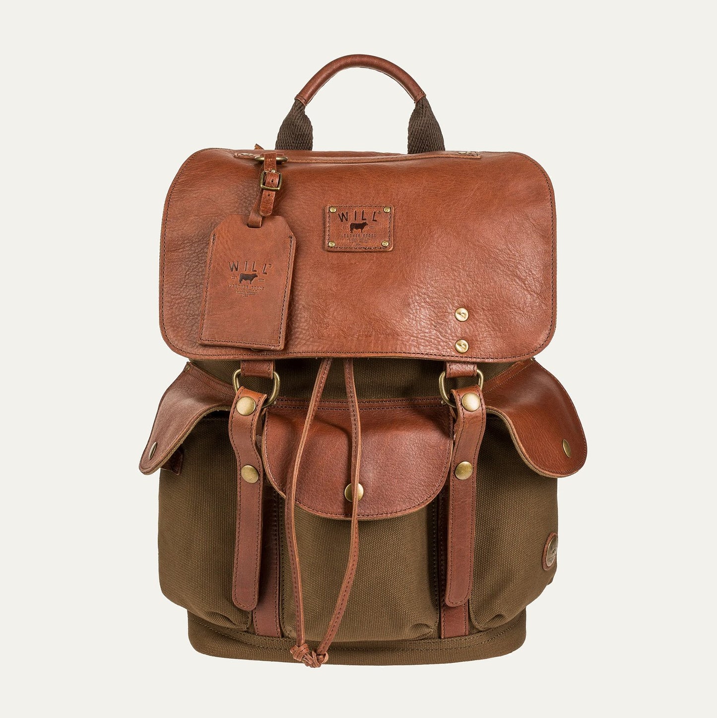 Lennon Canvas and Leather Backpack