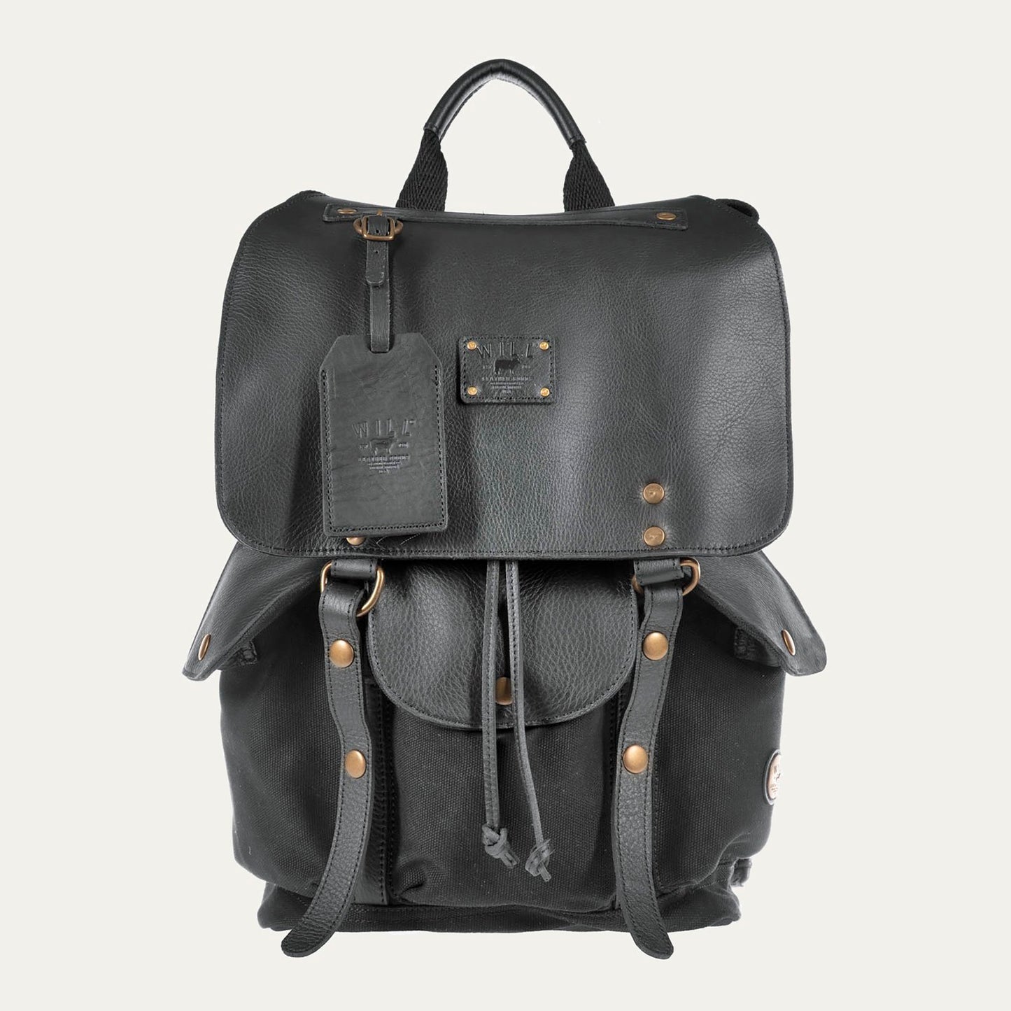 Lennon Canvas and Leather Backpack