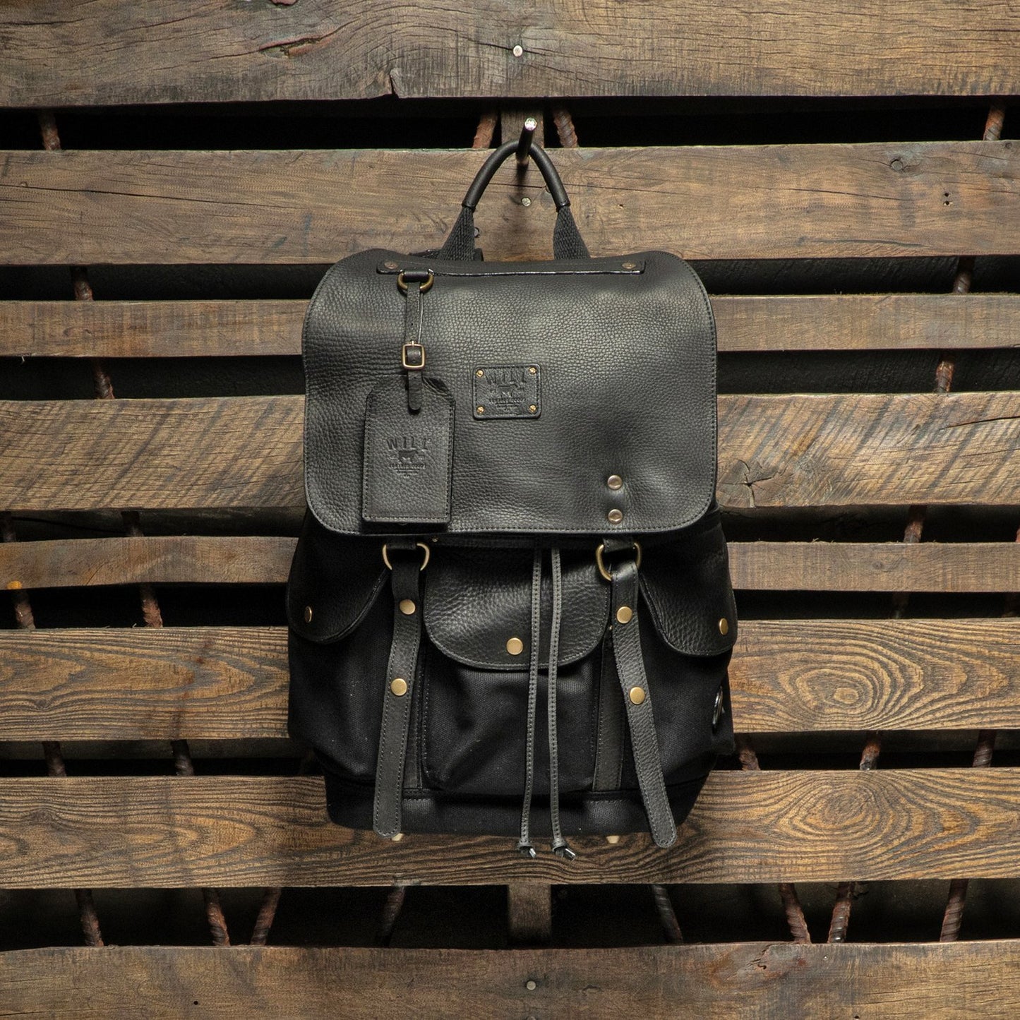 Lennon Canvas and Leather Backpack