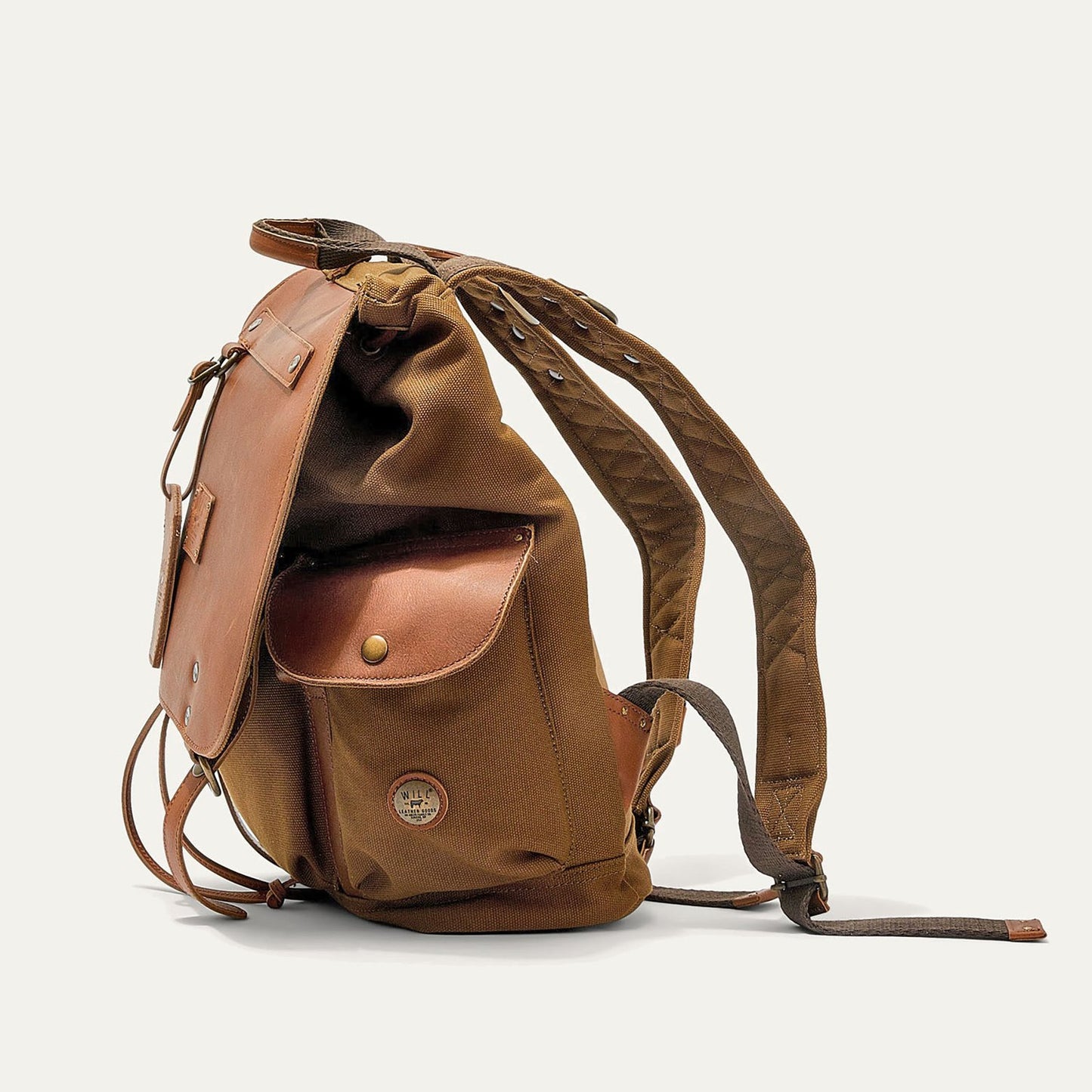 Lennon Canvas and Leather Backpack