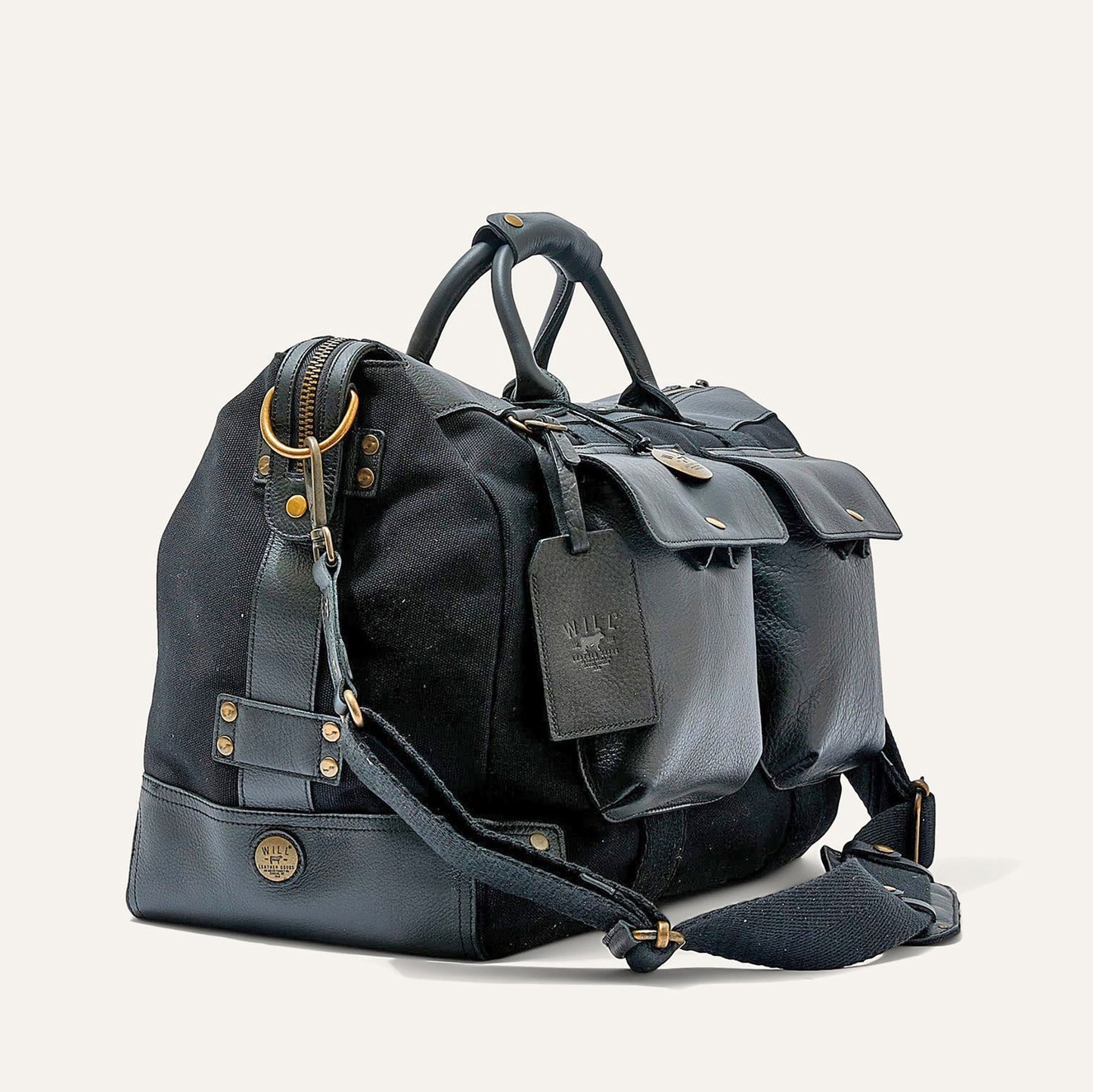 Canvas and Leather Travel Duffle