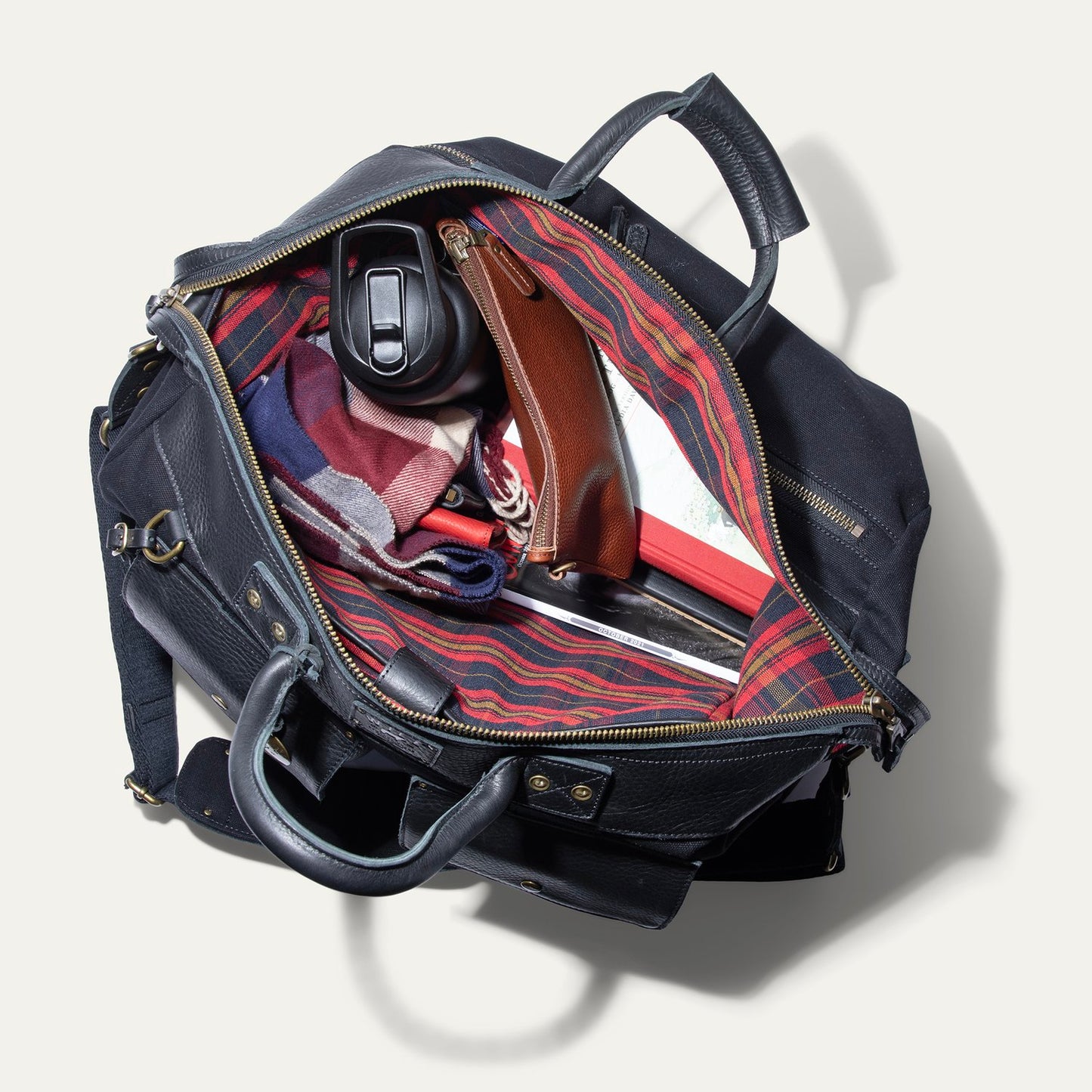 Canvas and Leather Travel Duffle