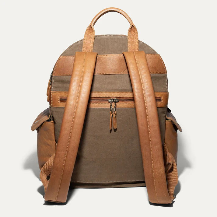 Canvas and Leather Backpack
