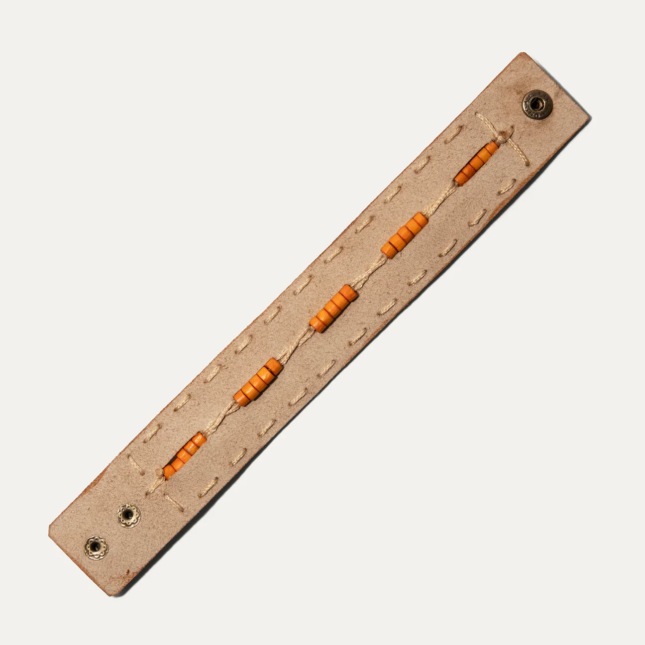Bench Made Beaded Leather Cuff