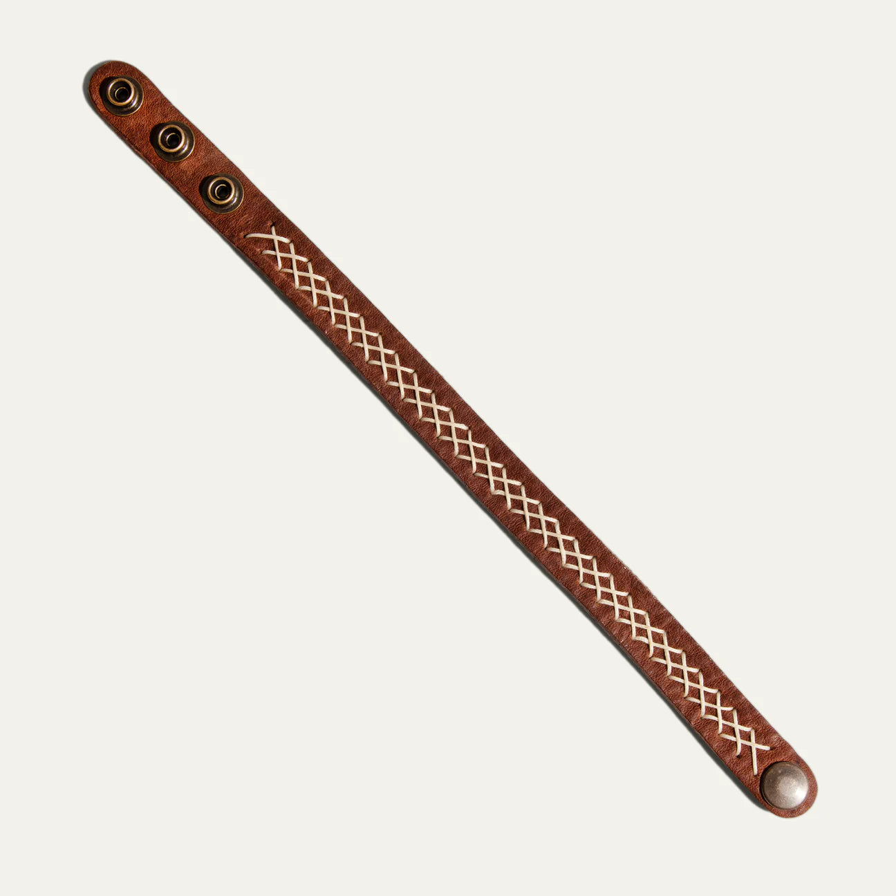Cross Stitch Leather Cuff