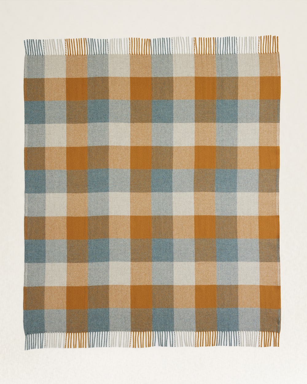 Eco-Wise Wool Fringed Throw