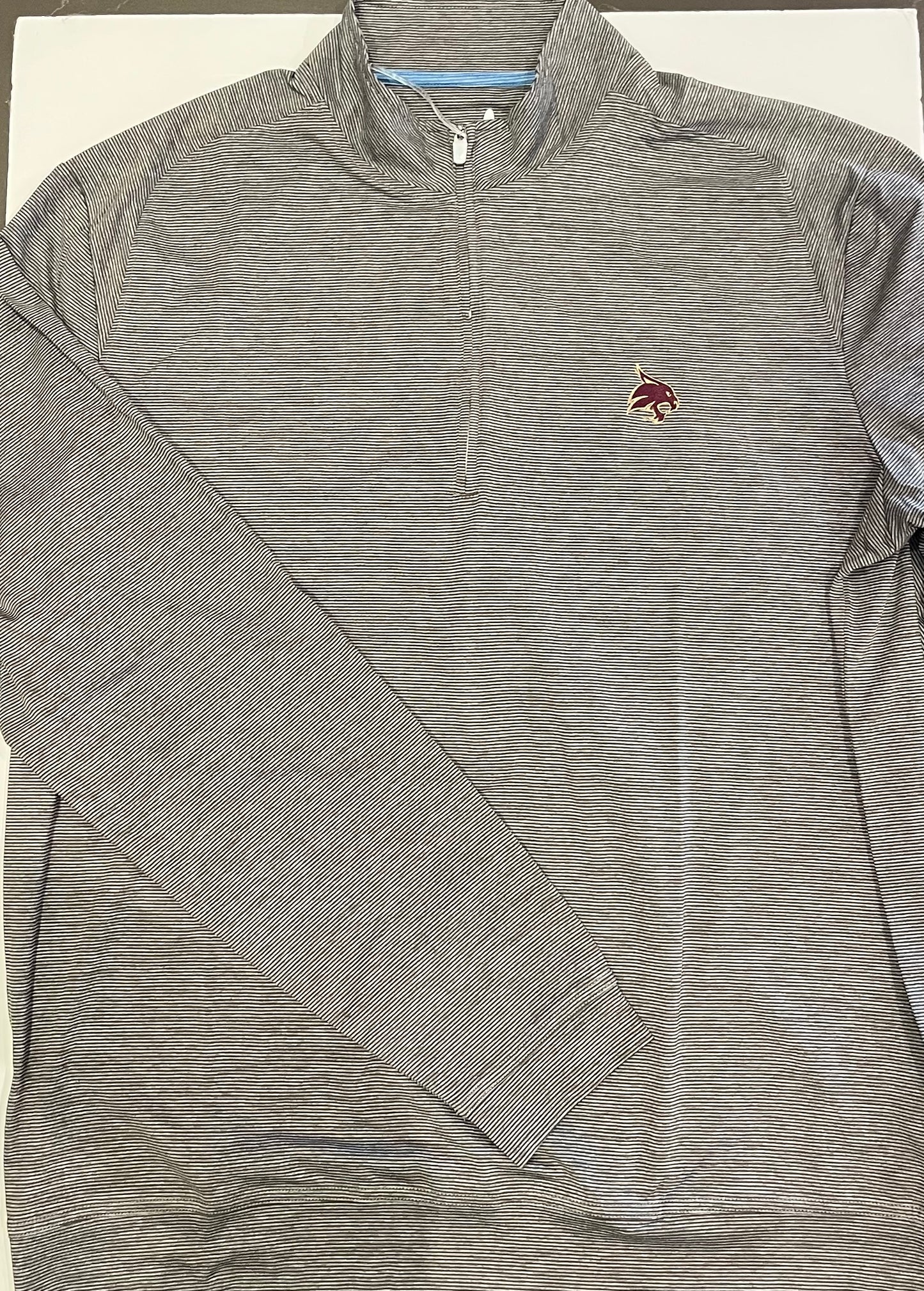Texas State Vaughn Striped Performance 1/4 Zip