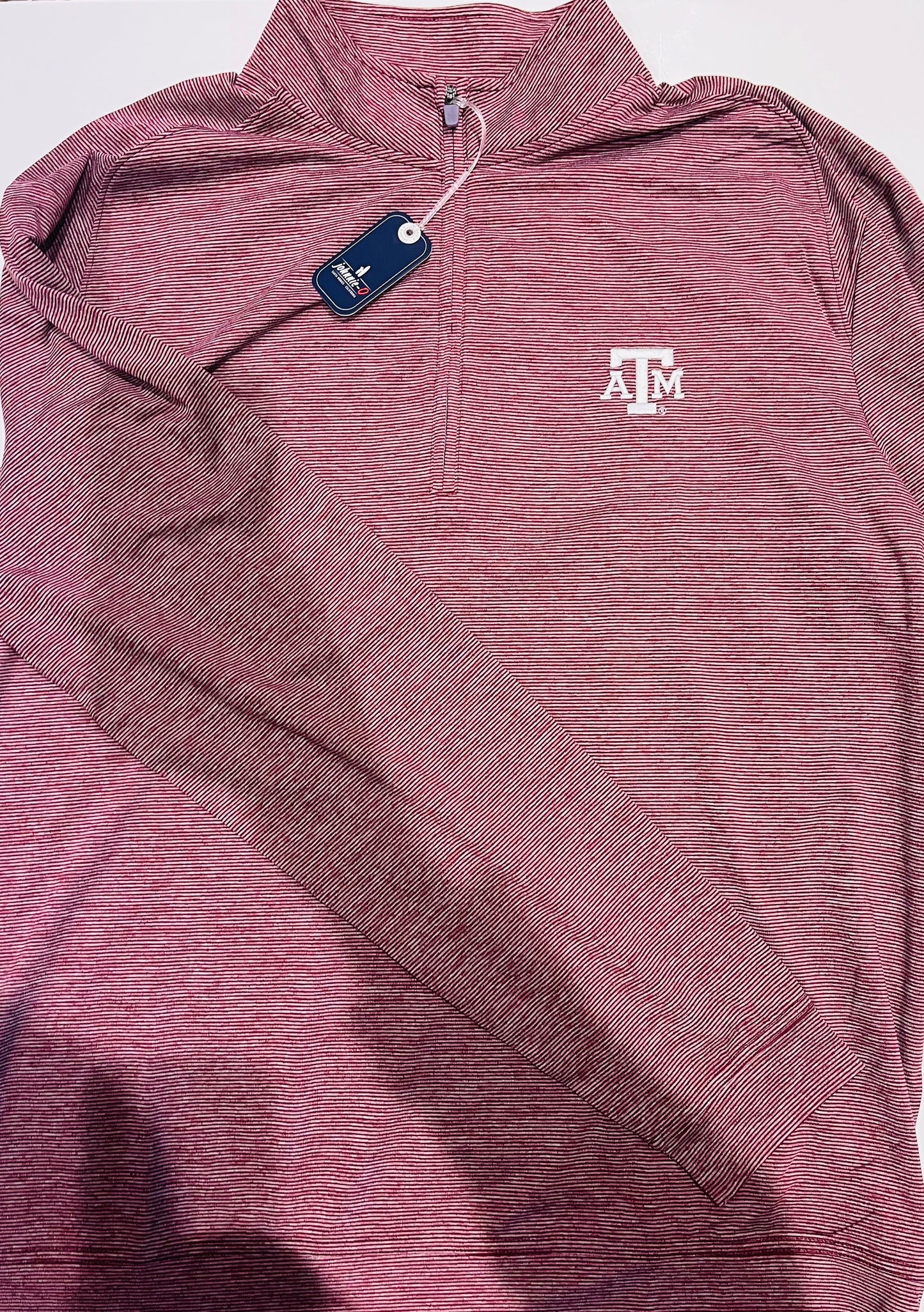 Texas A&M Vaughn Striped Performance 1/4 Zip