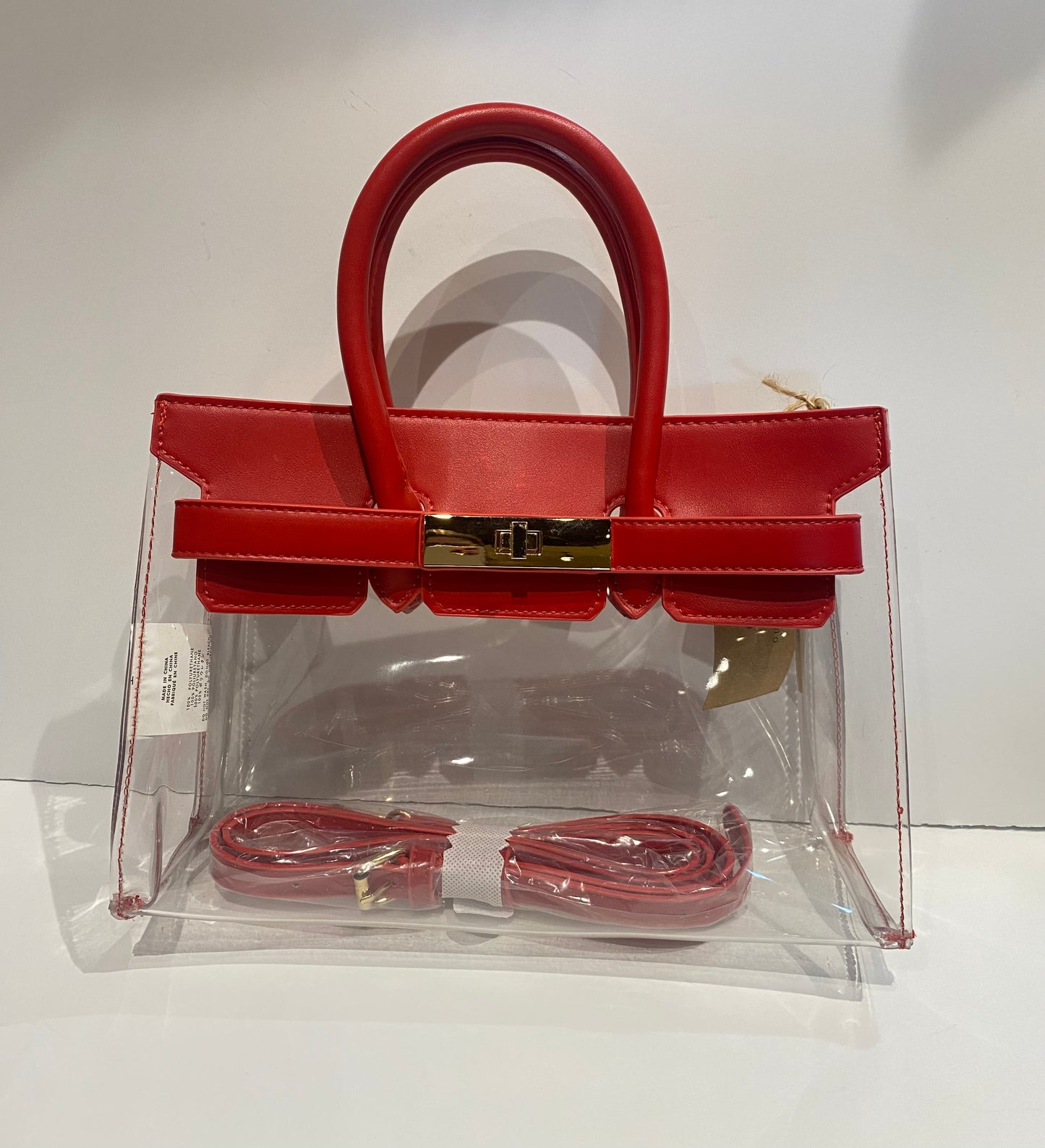 Clear Faux Hermes Bag