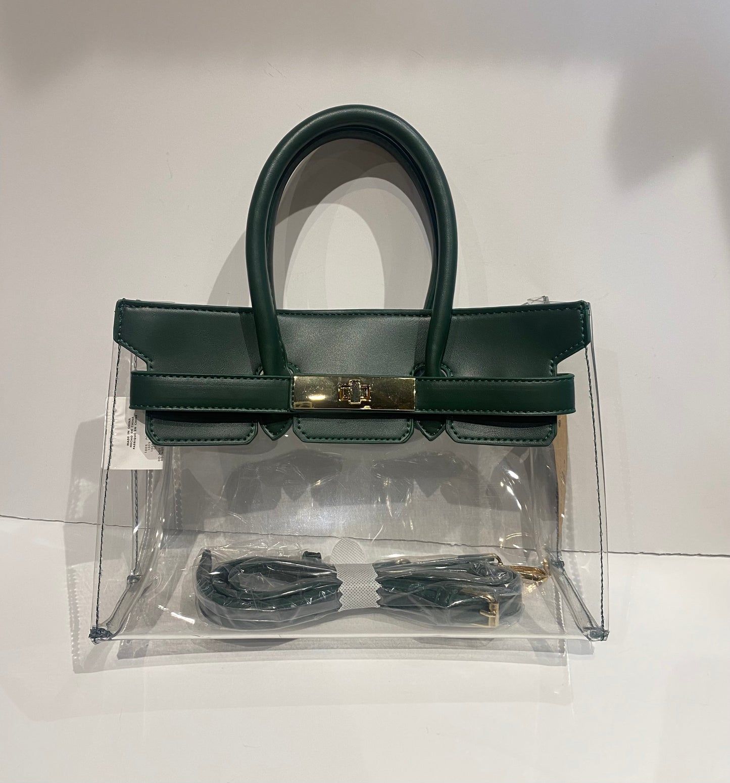 Clear Faux Hermes Bag