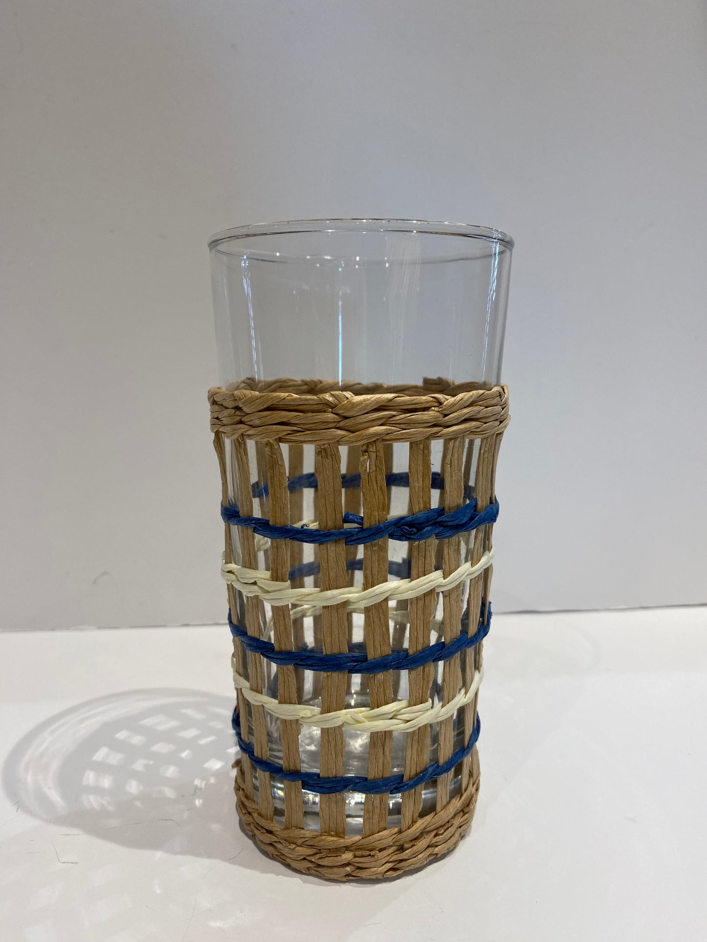 Island Chic Lattice Tall Drinking Glass