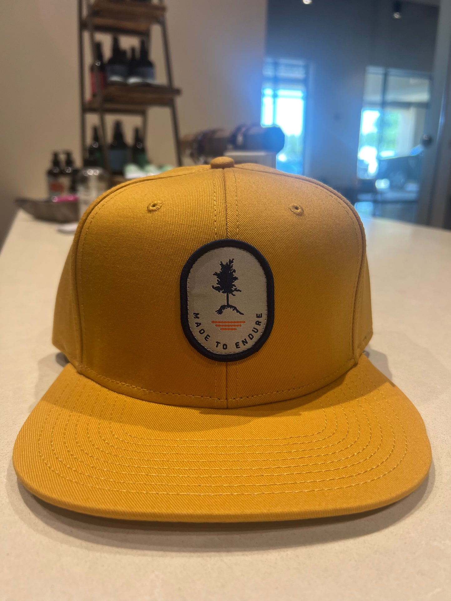 Head West Young Man Mustard Hat