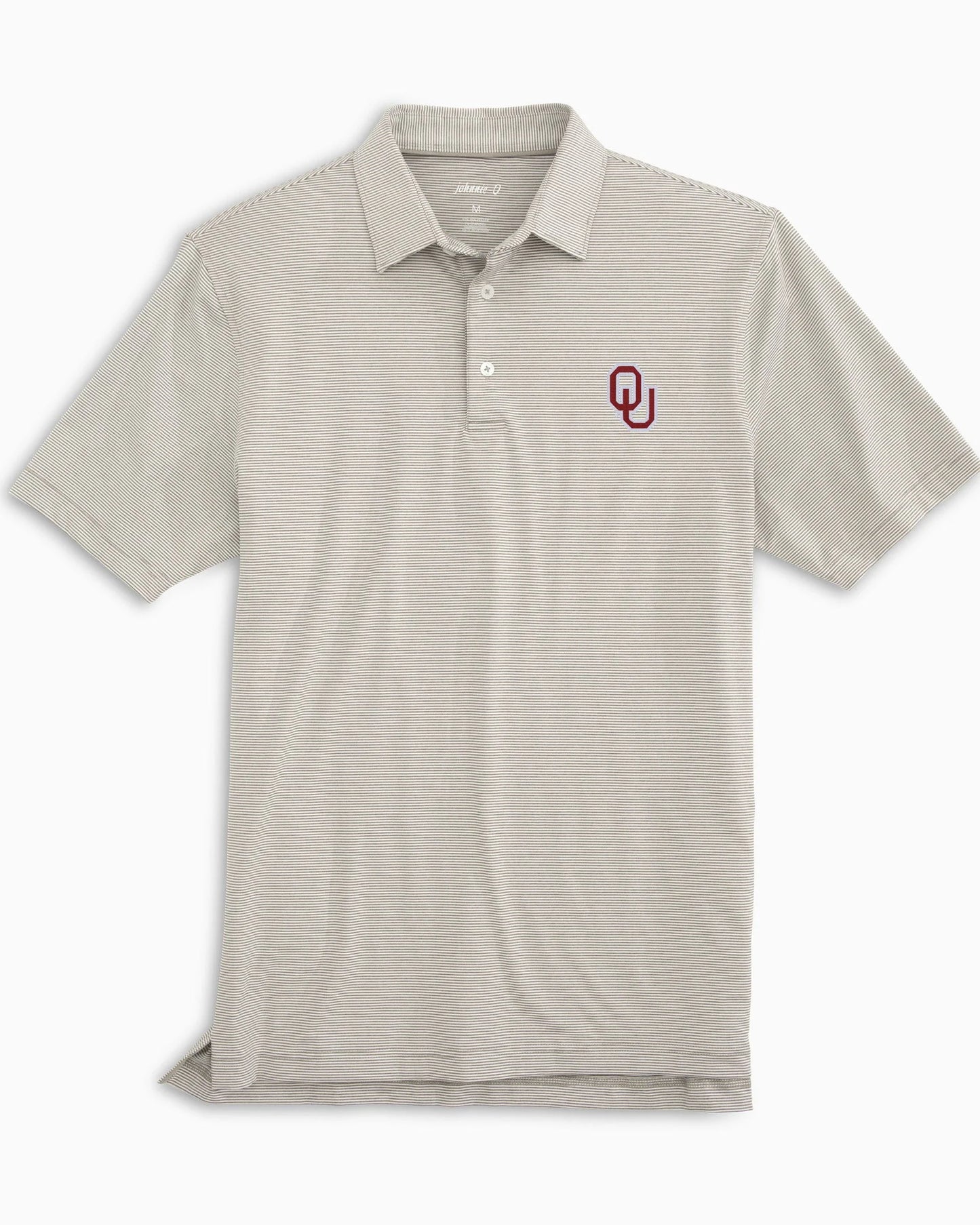 Oklahoma Lyndonn Striped Jersey Performance Polo