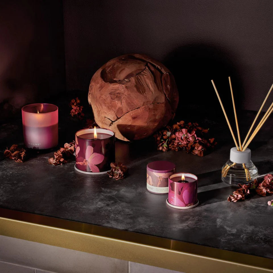 Oleander Oak Refillable Boxed Glass Candle