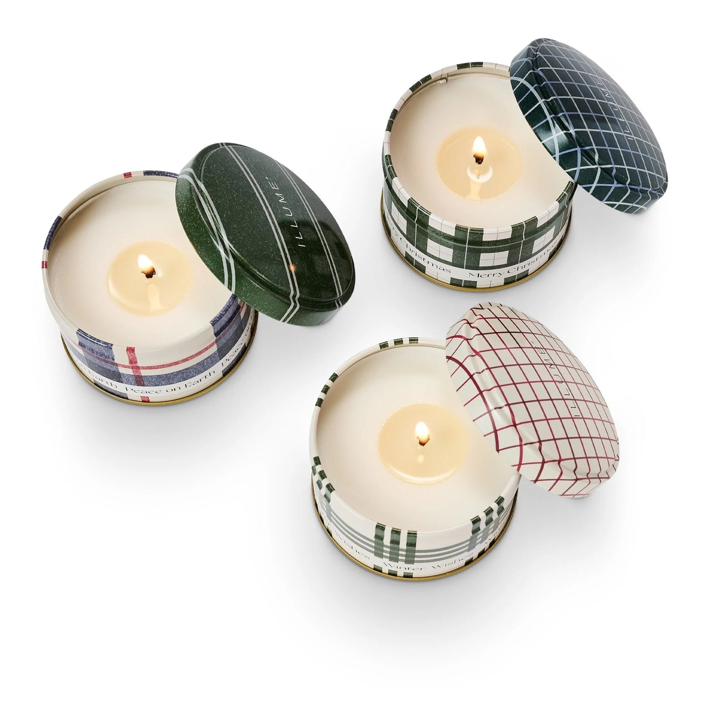 Plaid Tin Trio Gift Set Cedar and Balsam