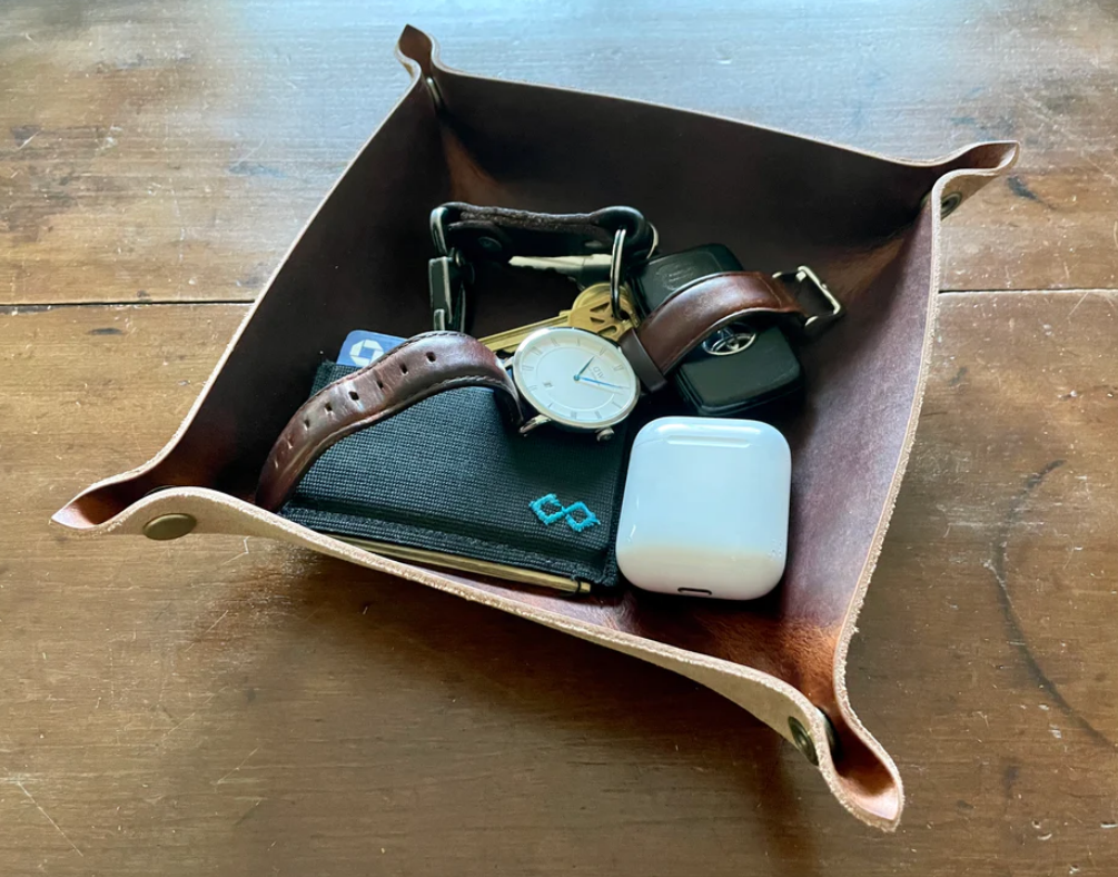 Leather Valet Tray