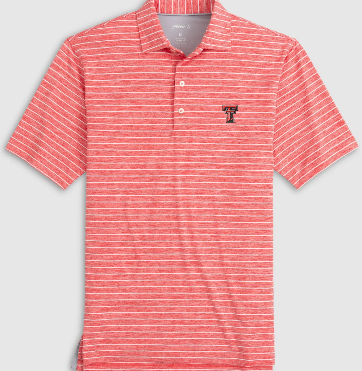 Texas Tech Newton Striped Performance Polo