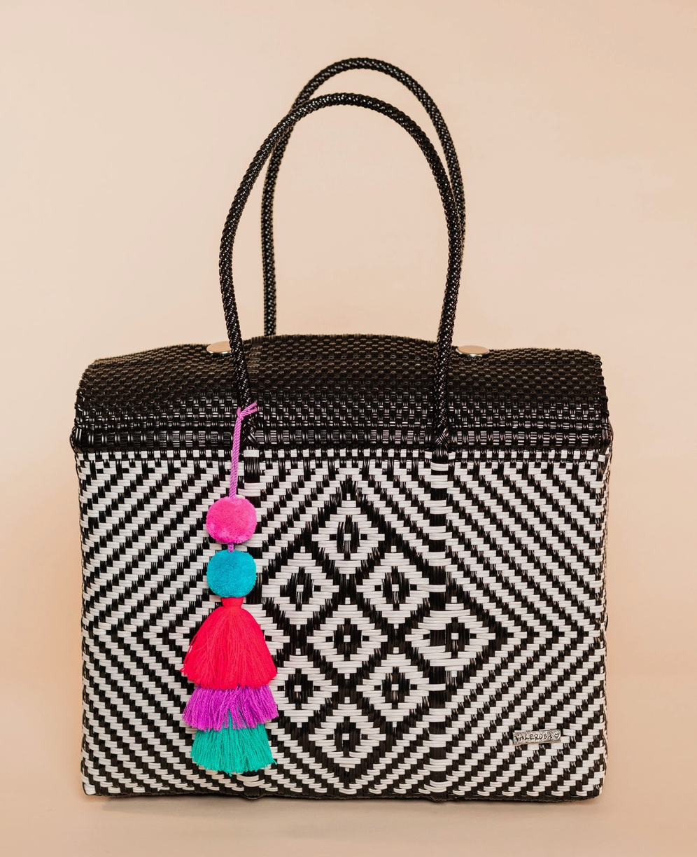 Black Kaleidoscope Overnight Duffle