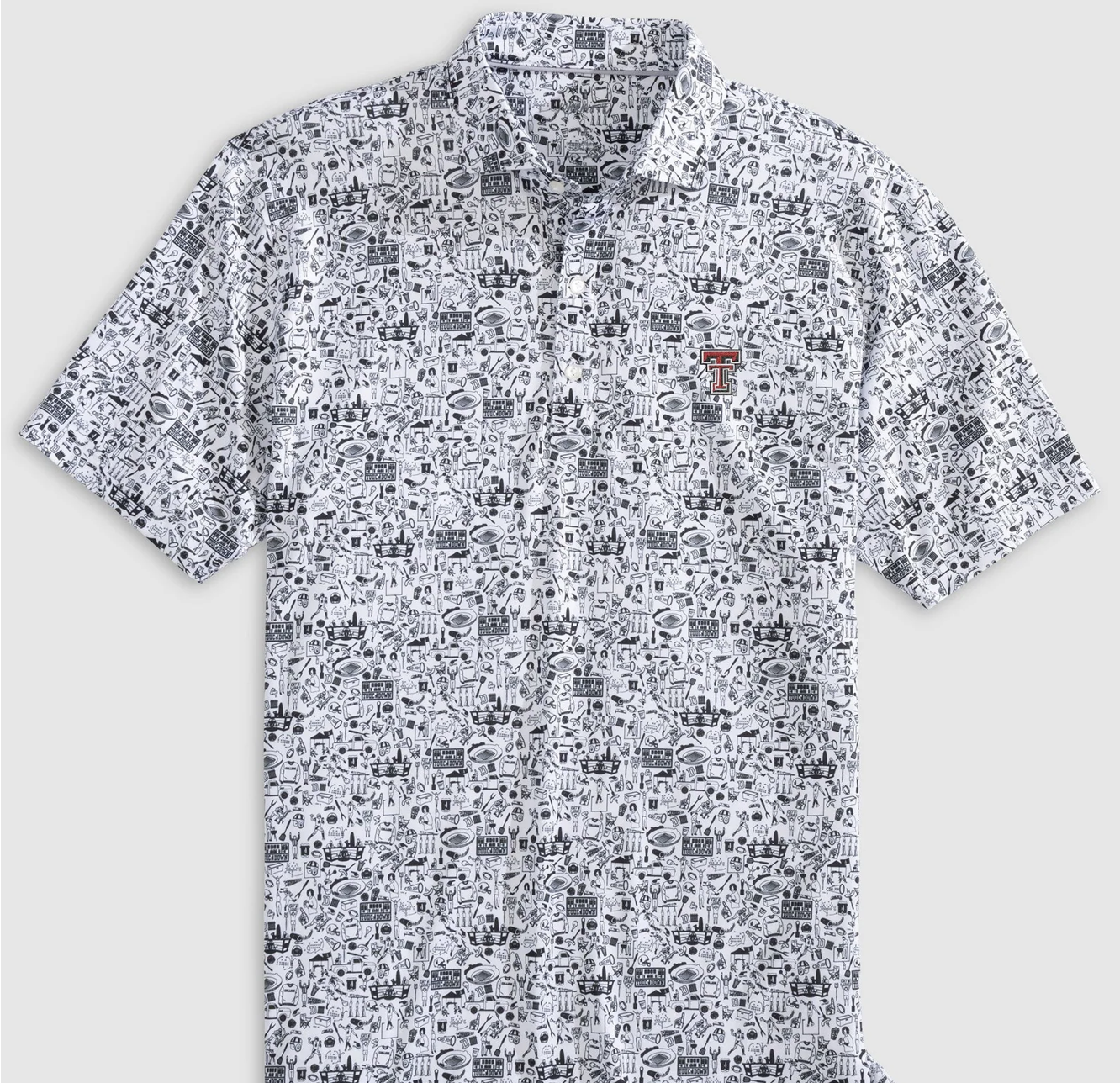 Texas Tech Tailgater 2.0 Printed Jersey Performance Polo