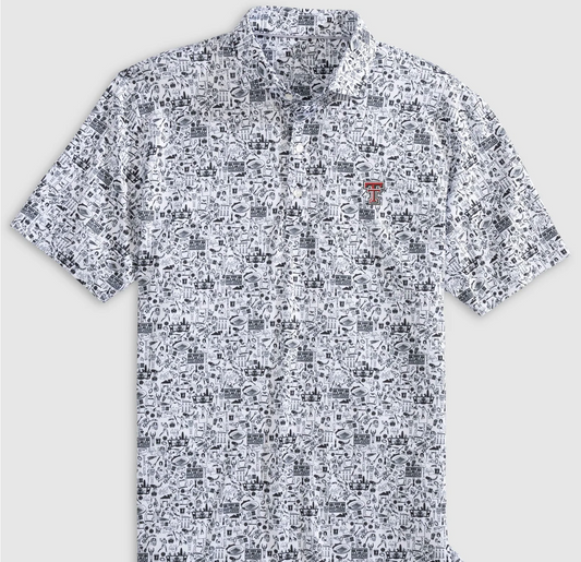 Texas Tech Tailgater 2.0 Printed Jersey Performance Polo