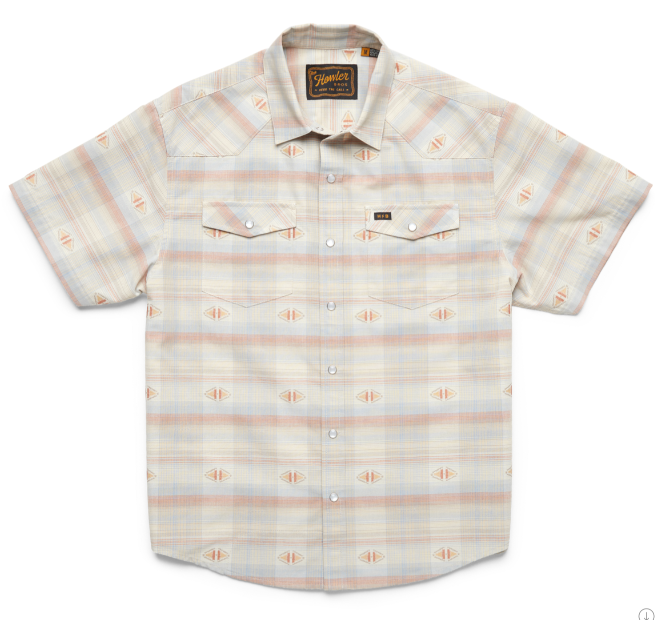 H Bar B Snapshirt - Elliot Plaid : Cream