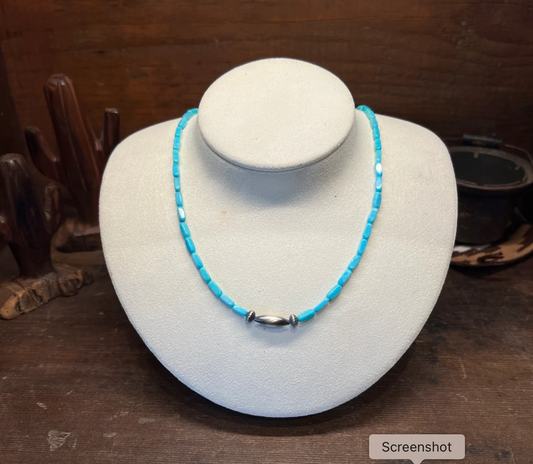 Square Shape Campitos Necklace 18"