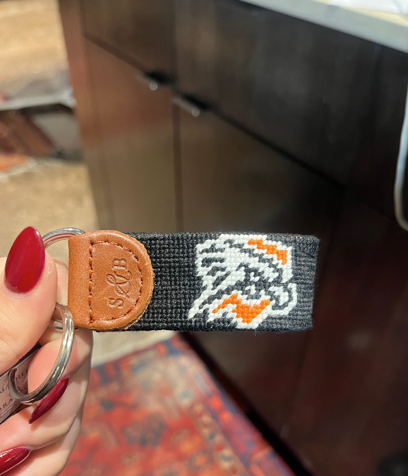 UTPB Needlepoint Key Fob