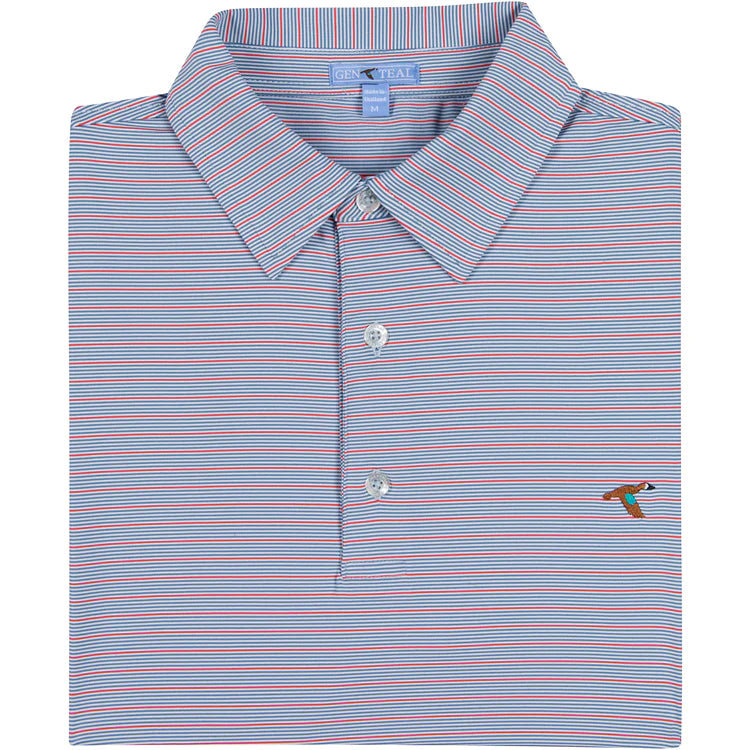 Hairline Stripe Performance Polo