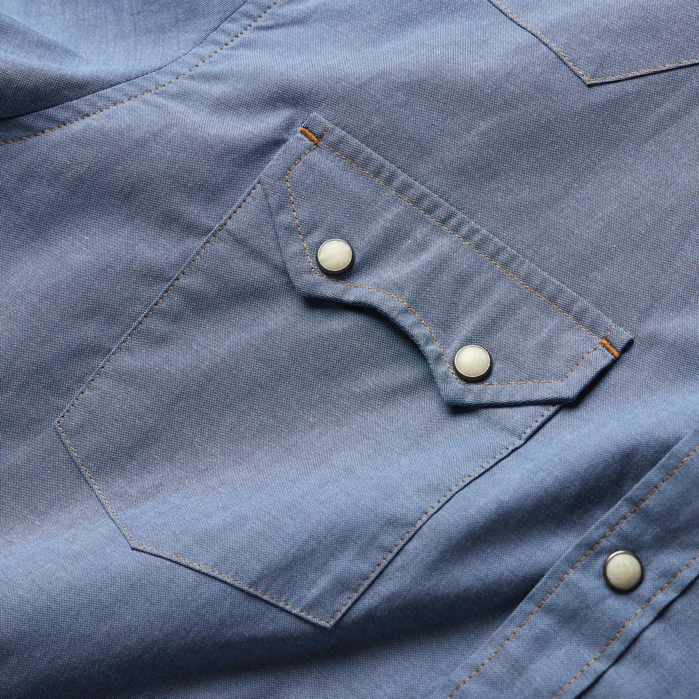 Crosscut Snapshirt Classic Blue Chambray