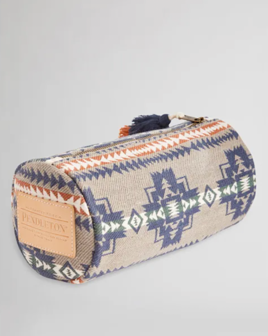Cotton Jacquard Cosmetic Bag