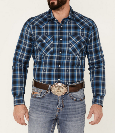 Pendleton Plaid Long-Sleeve Snap Western shirt