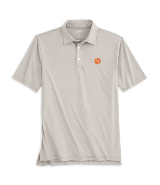 Clemson Lyndon Striped Polo