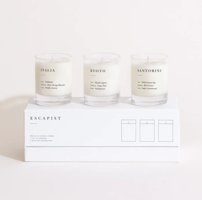Escapist Brooklyn Candle Studio Trio
