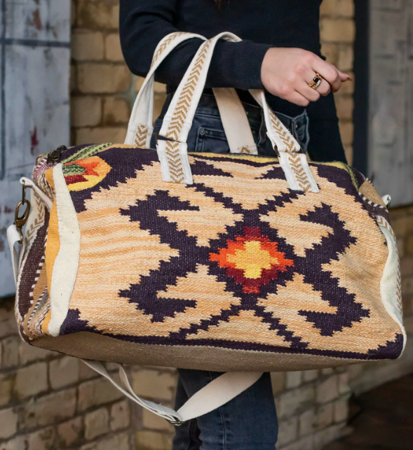 Tan Aztec Duffel