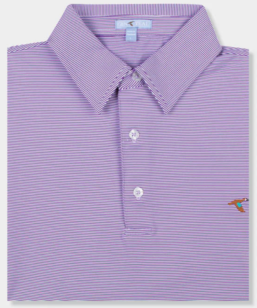Pinstripe Performance Polo