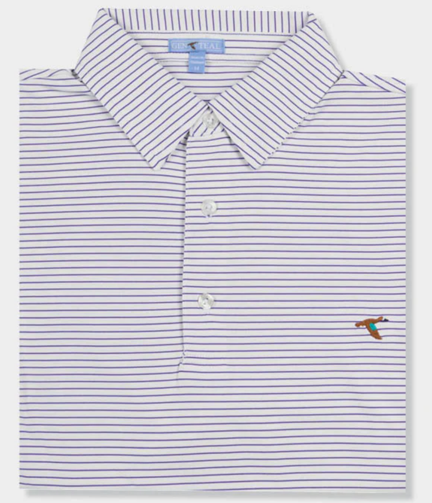 Wedge Stripe LiteTec Performance Polo