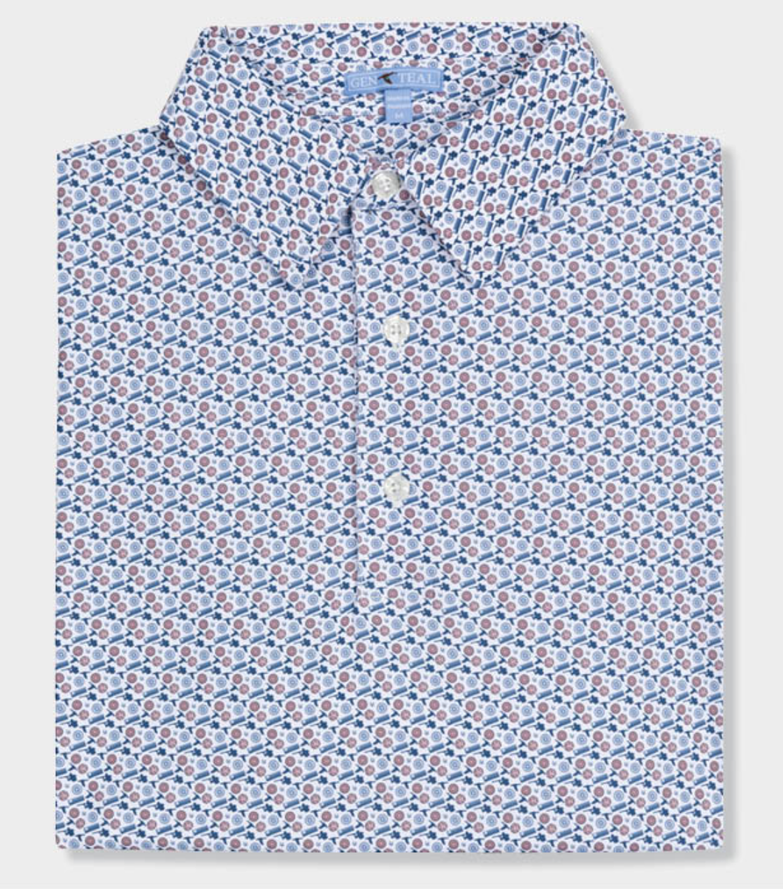 Clay Printed Performance Polo