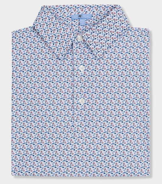 Clay Printed Performance Polo