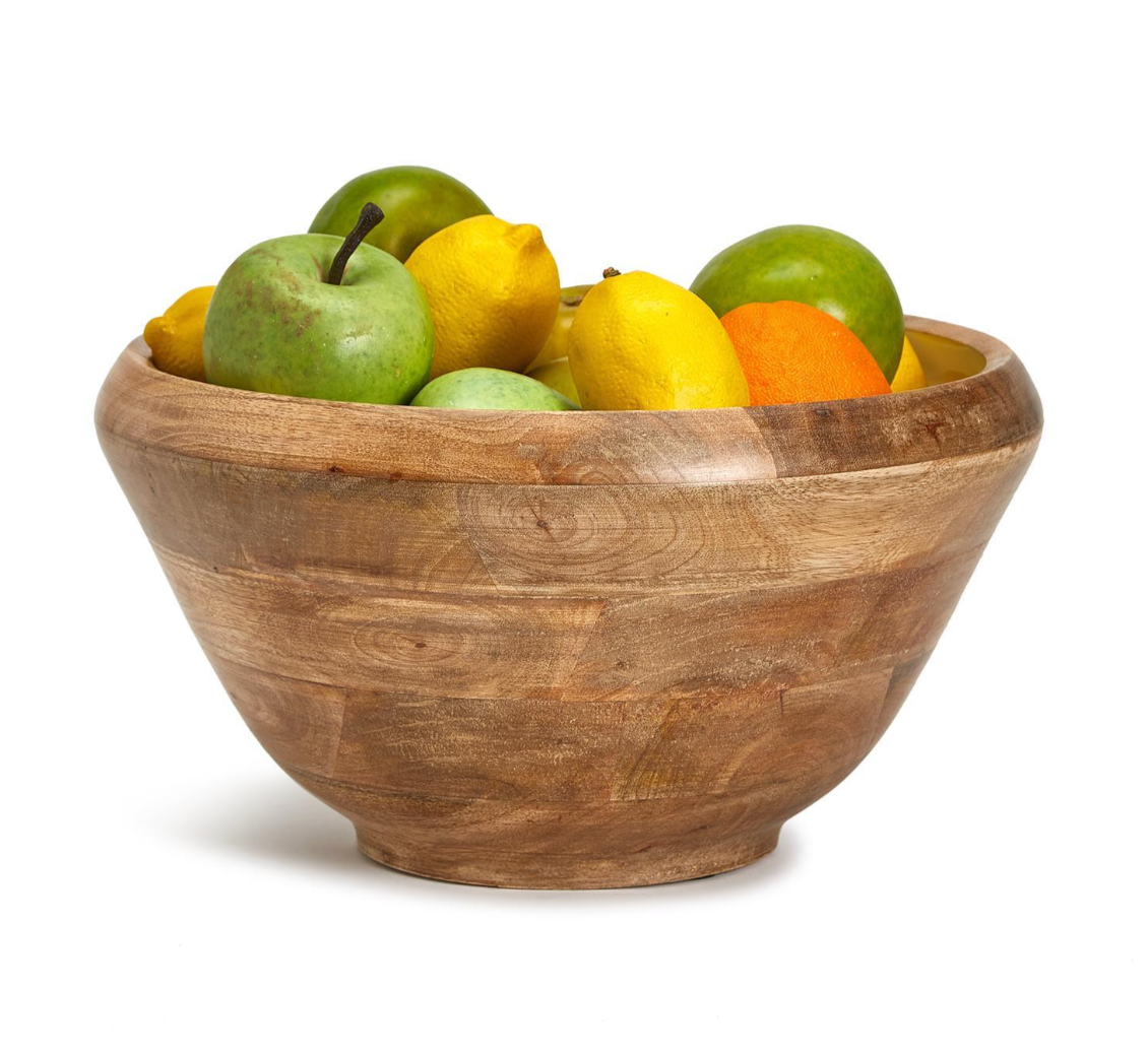 Large Hand-Crafted Wooden Bowl