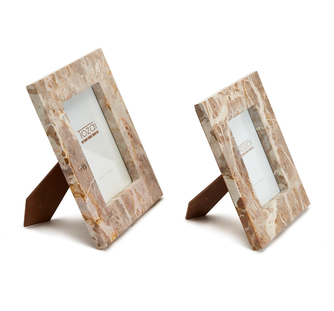 Brown Galaxy Emperador Marble Photo Frame 5X7