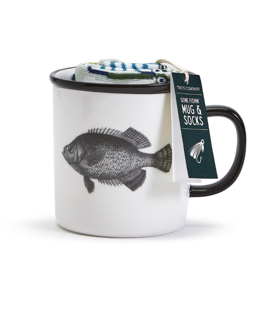 Gone Fishin' Mug and Socks Set