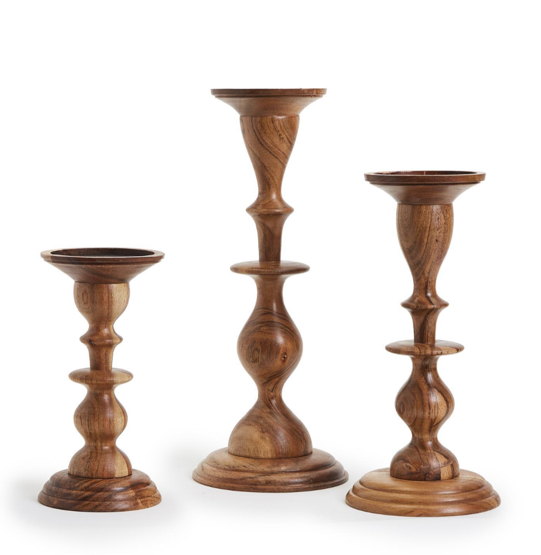 Natural Heights Hand-Crafted Pillar Candleholder Large