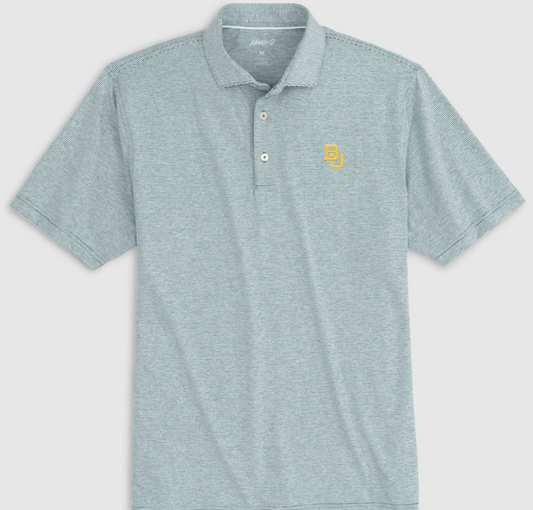 Baylor Lyndon Striped PREP-FORMANCE Polo