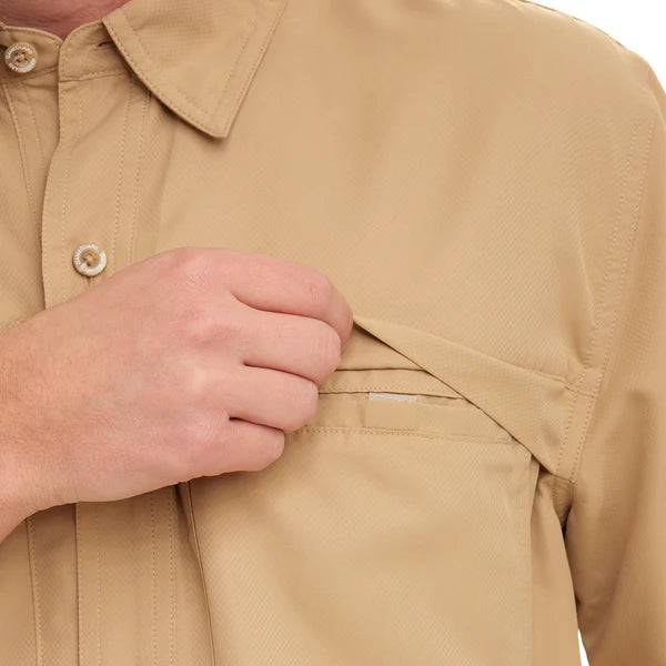 Khaki Classic MicroFiber Shortsleeve Shirt