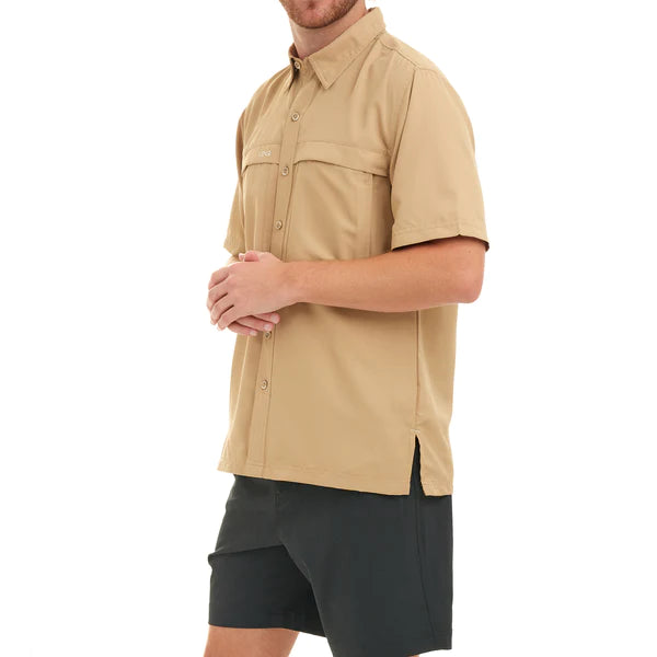 Khaki Classic MicroFiber Shortsleeve Shirt