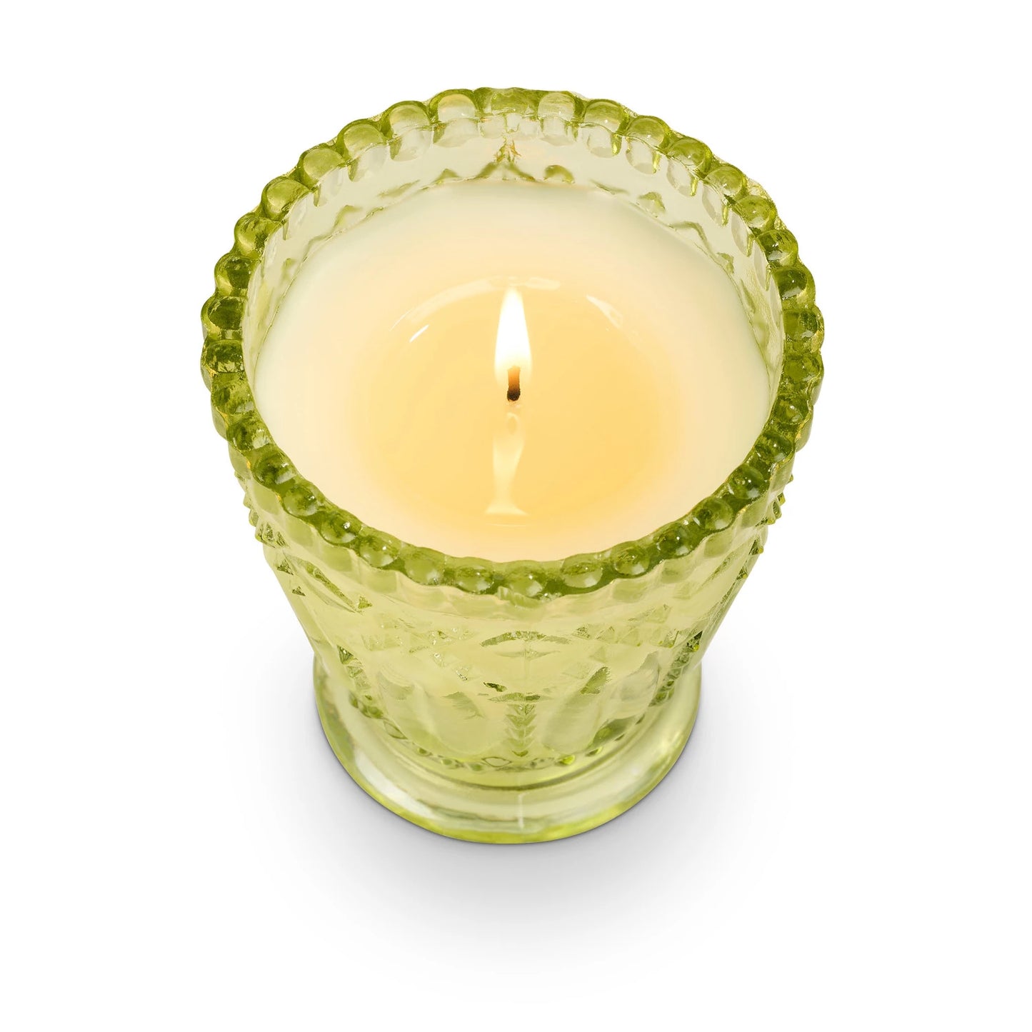 Lush Lily Pressed Glass Candle