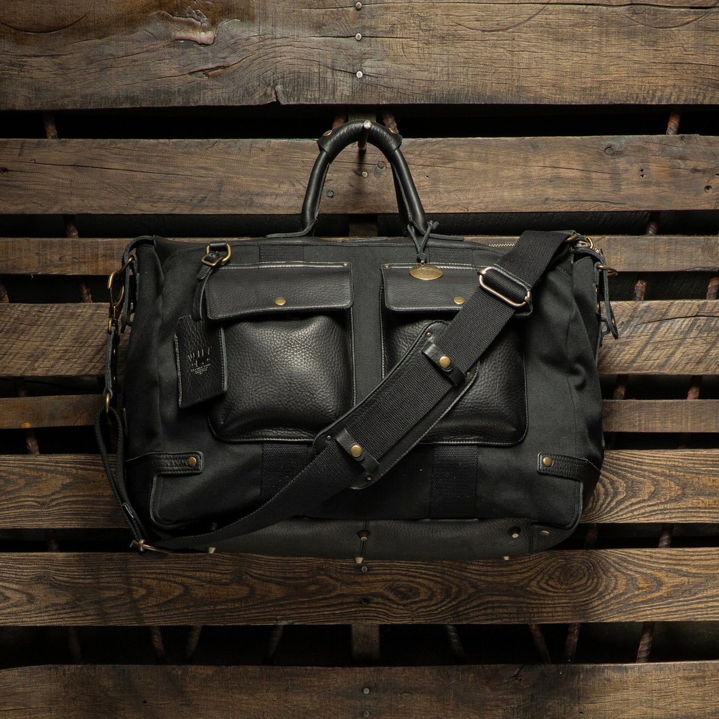 Canvas and Leather Travel Duffle