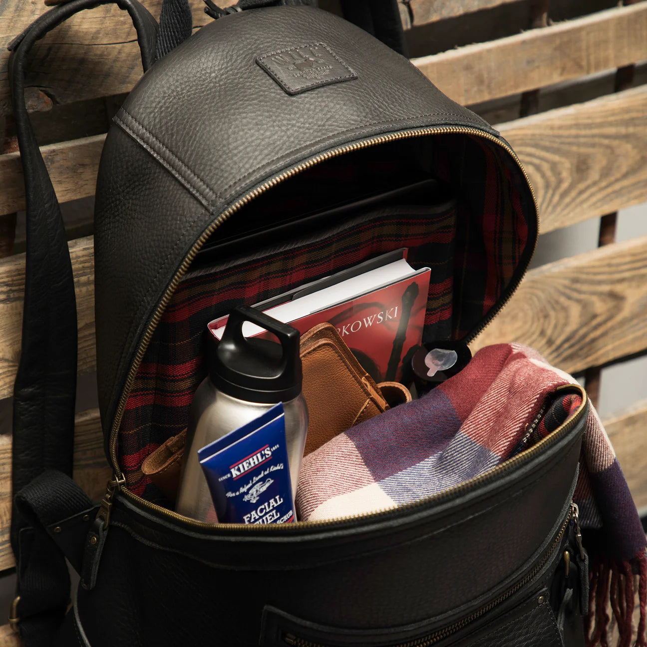 ballard calfskin leather backpack Silas Leather Backpack – E.F. Outfitters