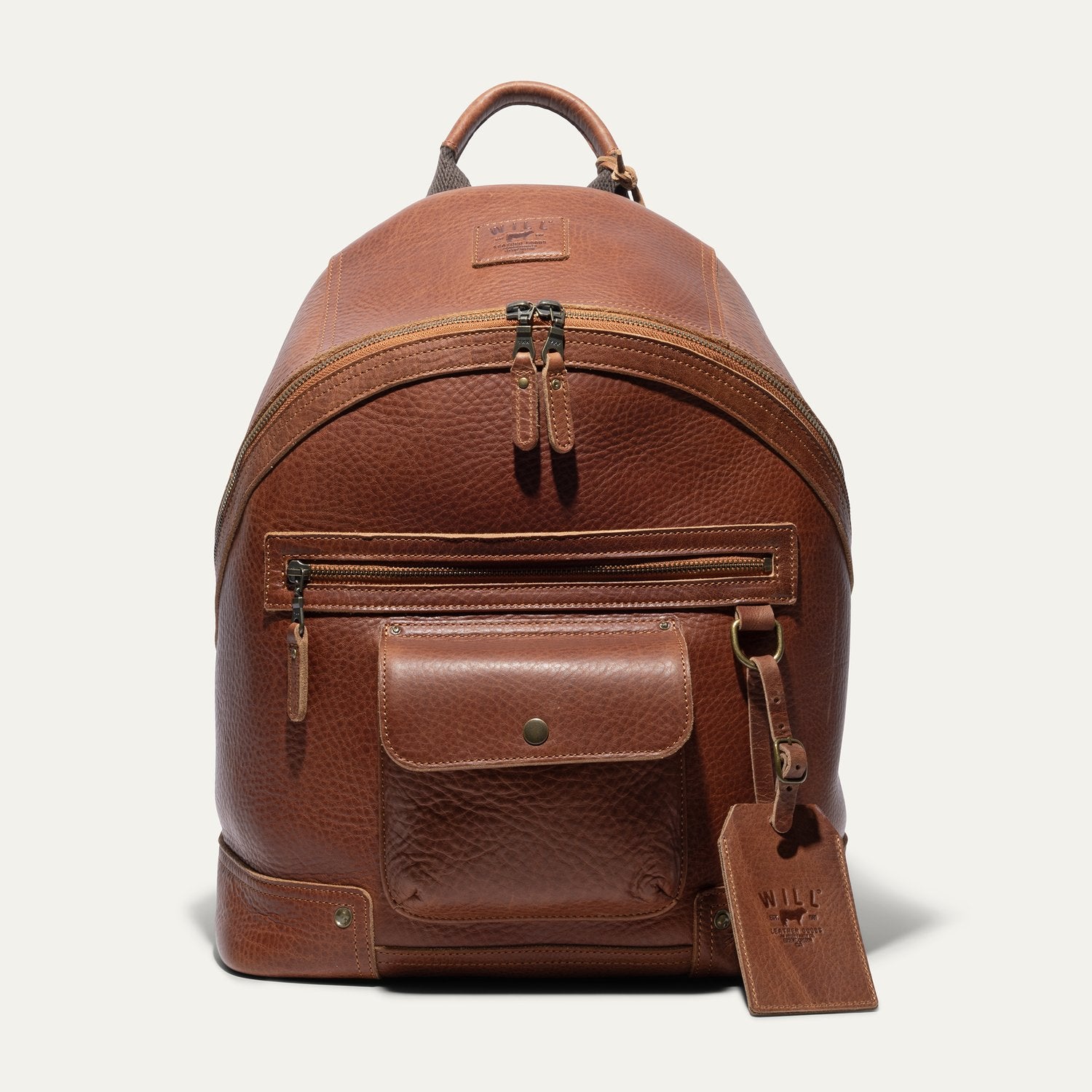 ce certification leather backpack Silas Leather Backpack