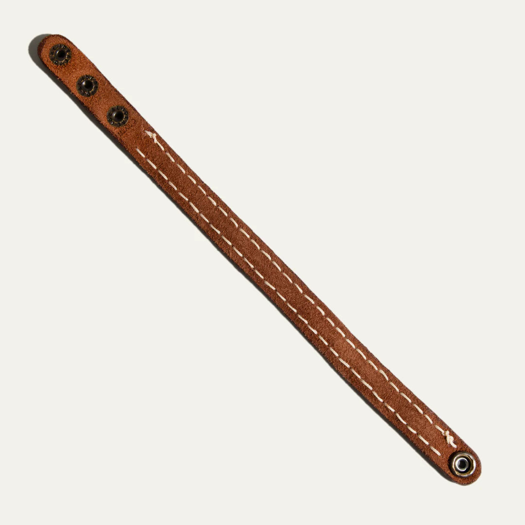 Cross Stitch Leather Cuff